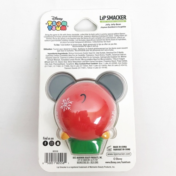 DISNEY Tsum Tsum Holiday Mickey Mouse Lip Smacker - Picture 3 of 3